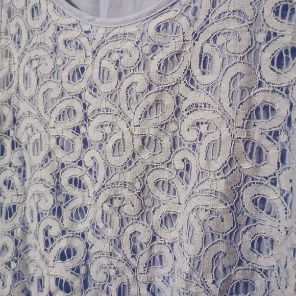 ALFRED SUNG sleeveless Tunic blouse Lace S - Picture 6 of 9